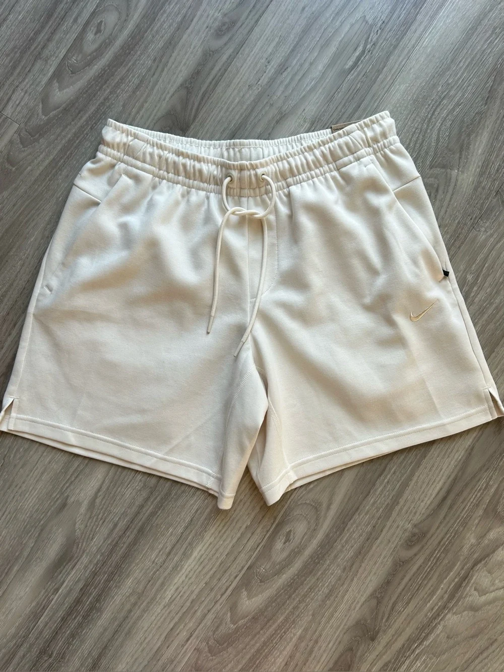 Nike | Dri-Fit Casual Lounge Sweat Shorts in Sail White (Small)